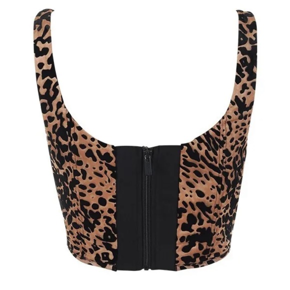 House Of CB ‘Jacqueline’ Leopard Print Devore Corset NWOT - Picture 7 of 16